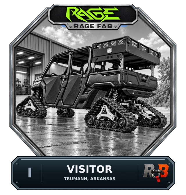 Rage Fab — Visitor badge