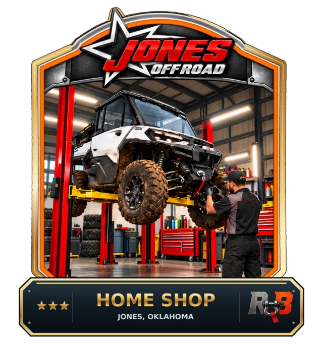 Jones Offroad — Home Shop badge