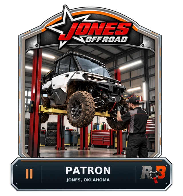 Jones Offroad — Patron badge