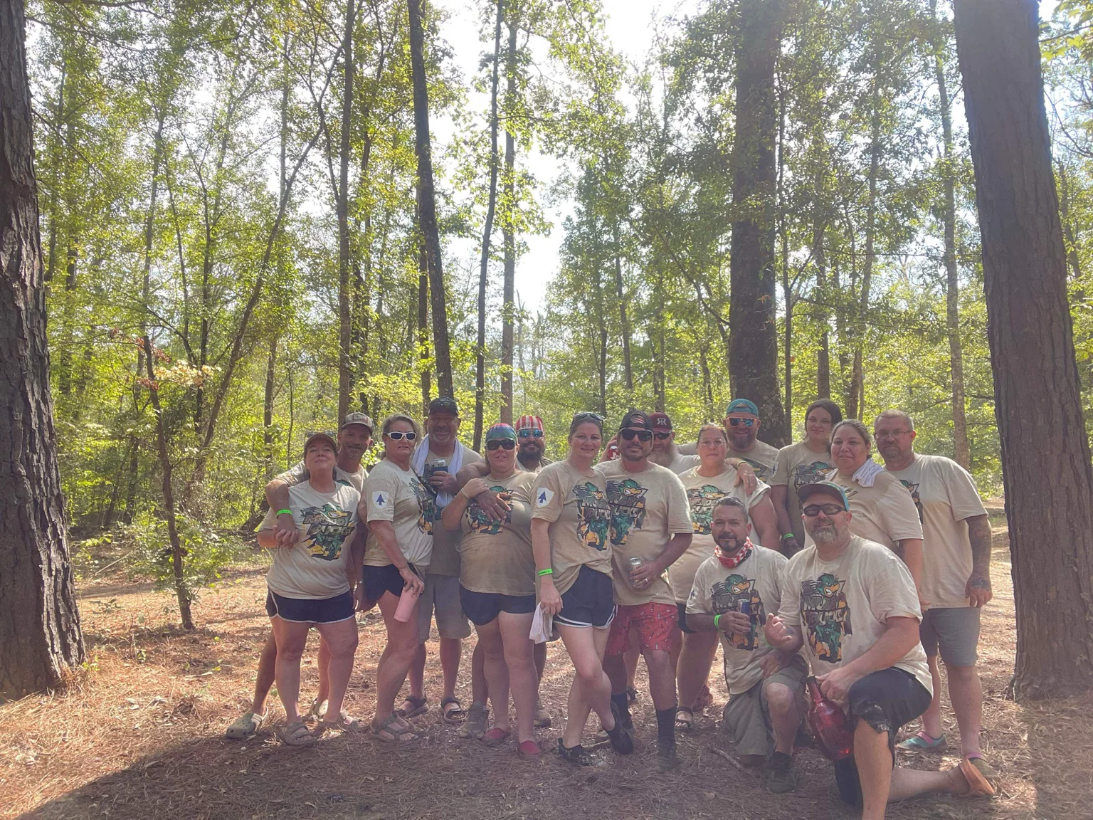 A group of off-road friends gathered together